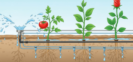 سیستم آبیاری قطره ای
